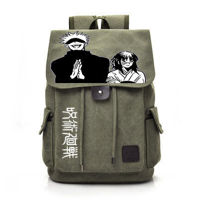 Retro Anime Canvas Schoolbag Backpack