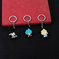 Rotating Goku Alloy Keychain Pendant