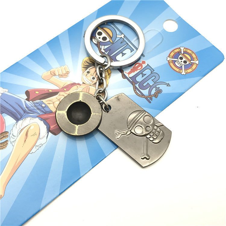 Luffy Straw Hat Logo Keychain Pendant