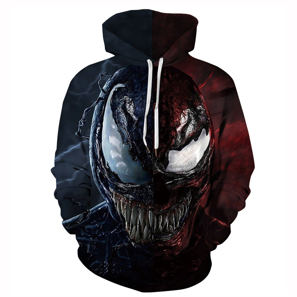 Cool Unisex Venom Digital Print COS Sports Hoodie