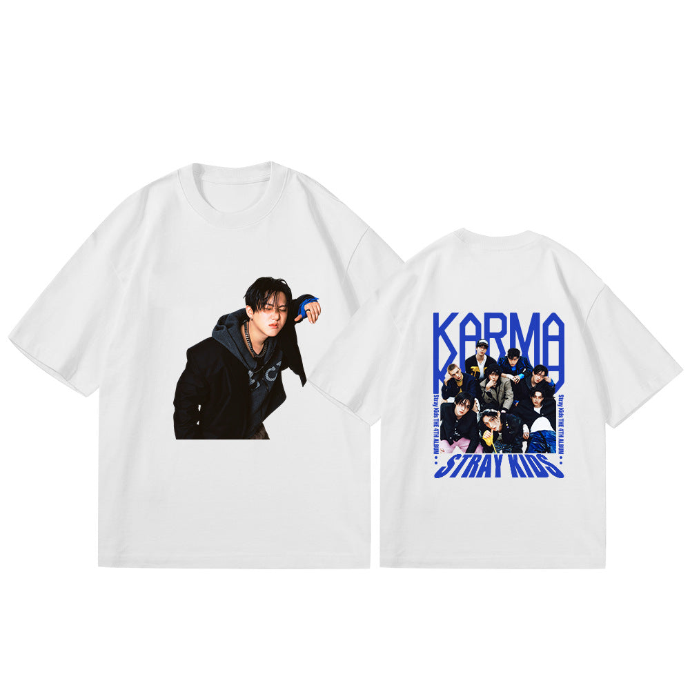 Unisex Kpop Album Cotton T-Shirt Top