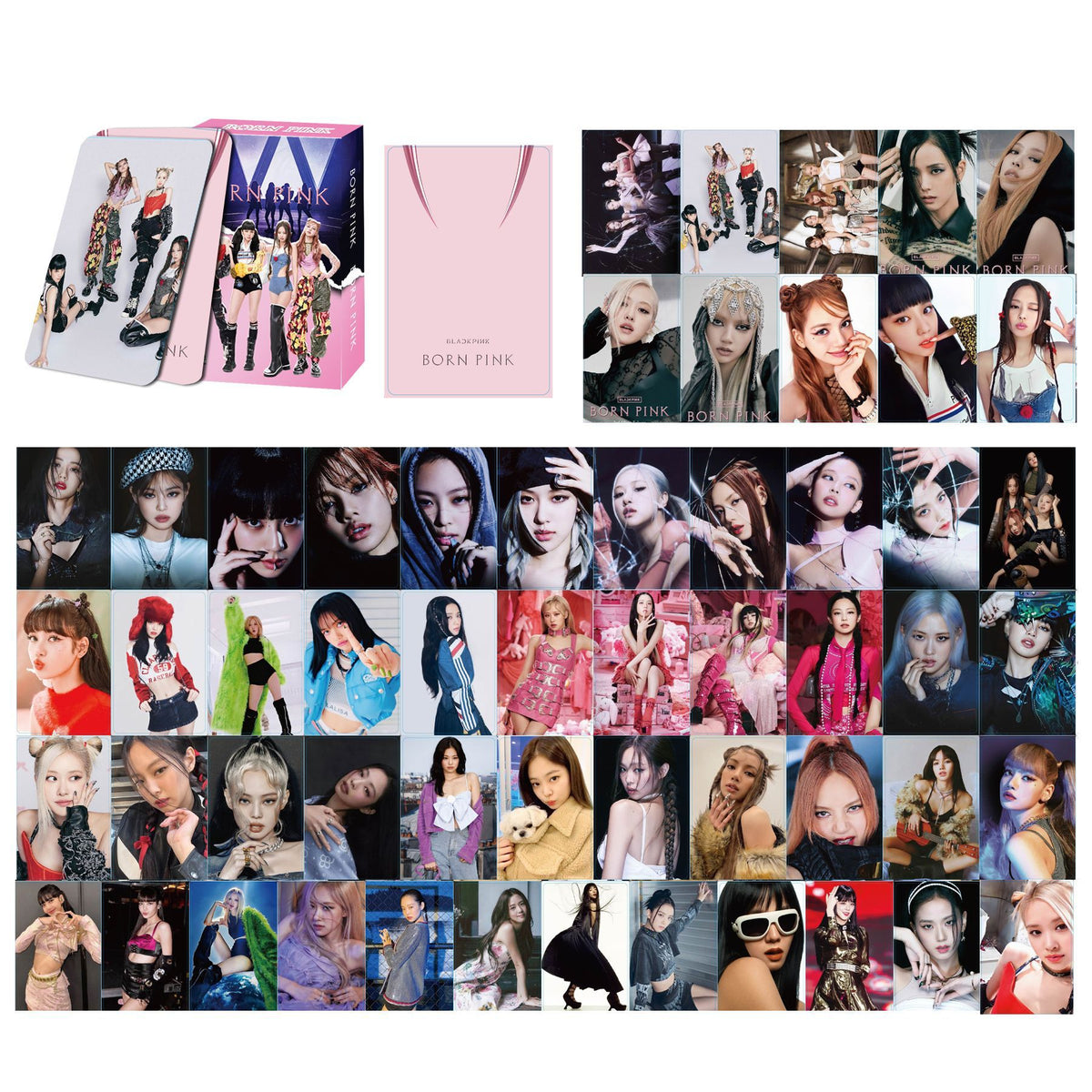BP BORN PINK Album 55PCS Photocard Boxed