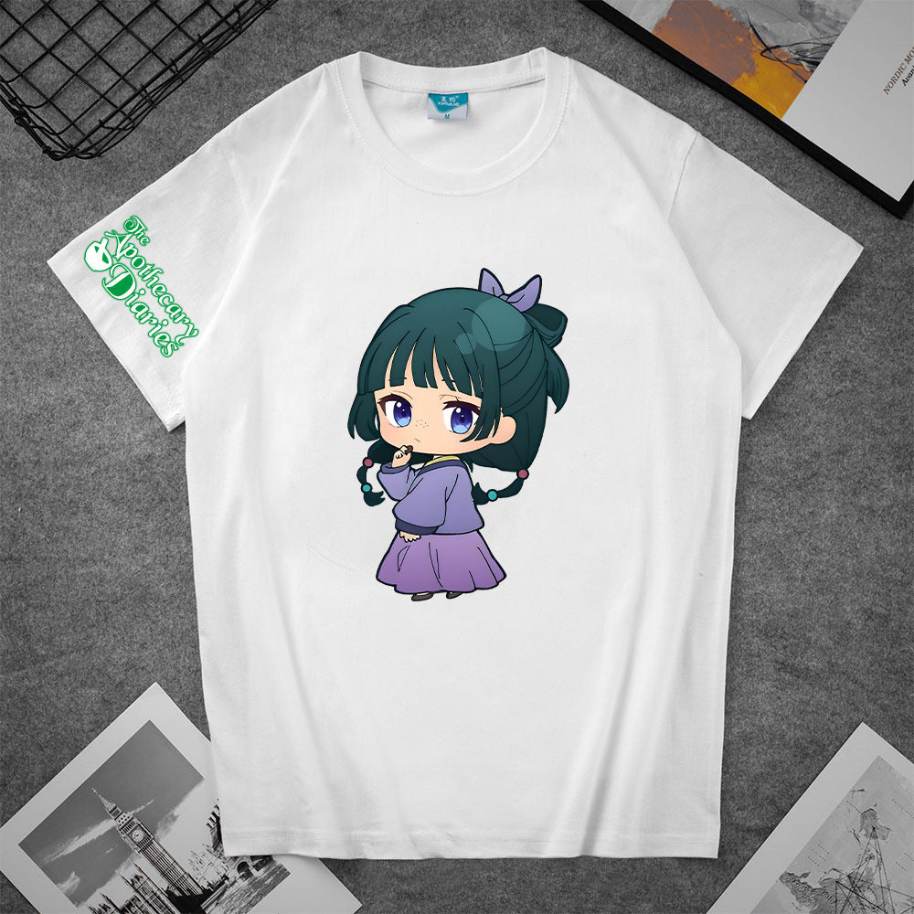Trendy Girl's Anime Short Sleeve T-Shirt
