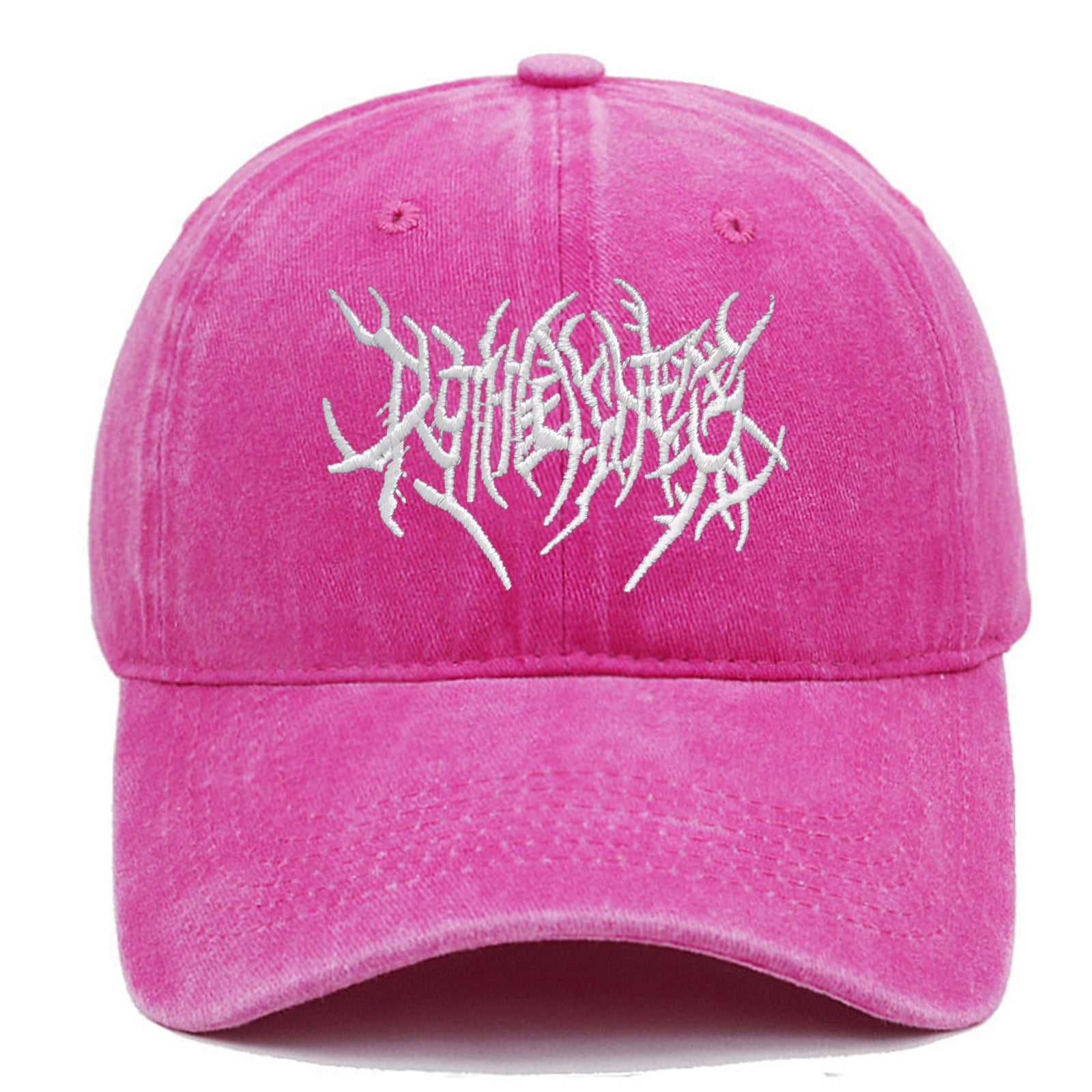 Gothic Vintage Washed Embroidered Baseball Cap