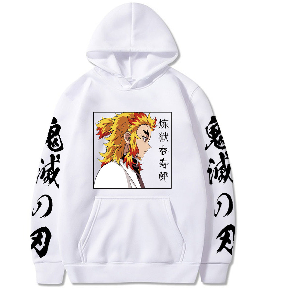 Unisex Anime Graphic Print Loose Hoodie