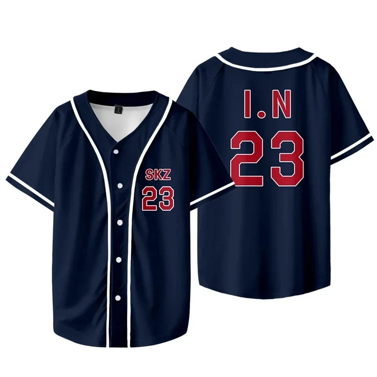 KPOP Digital Print Summer Thin Baseball Shirt