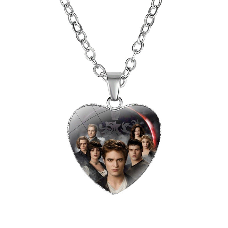 Twilight Heart Pendant Necklace
