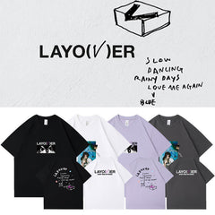 Trendy Kpop Layover Short-sleeved Loose T-shirt