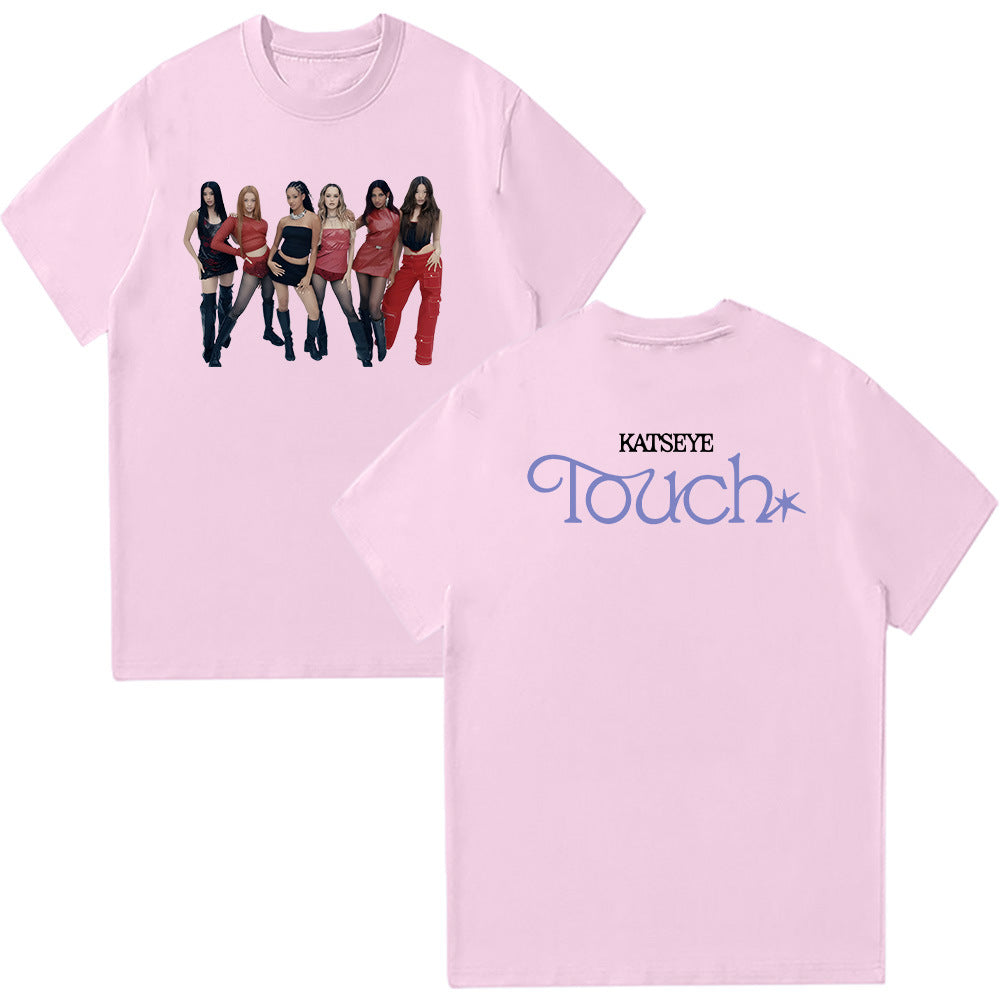 Casual Katseye Touch Graphic Print Tee