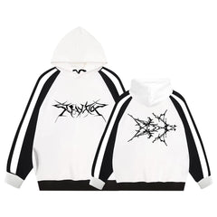 Women's KPOP ATE Logo Casual Fleece Hoodie