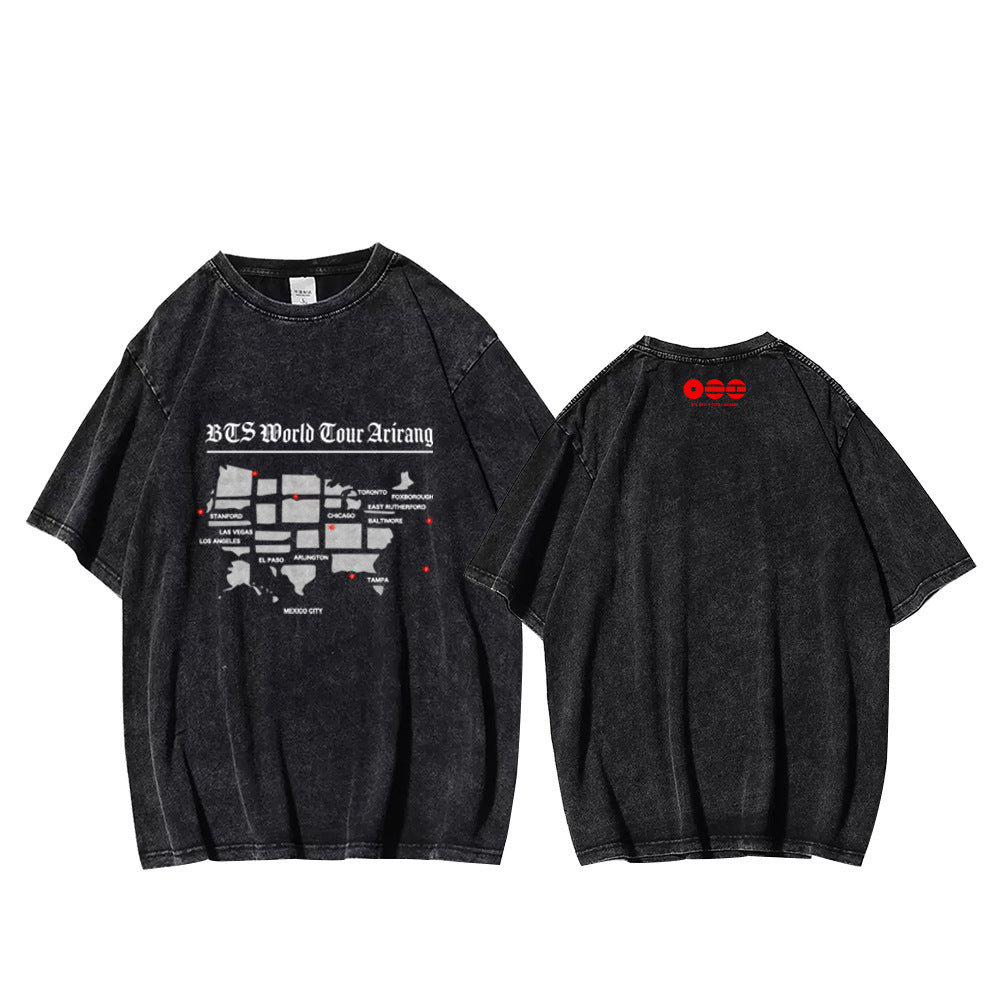 BANGTAN "2.0" ARIRANG Tour Cotton Washed T-shirt