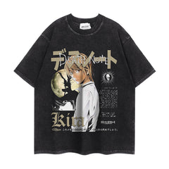 Trendy Death Note Cotton Washed T-shirt