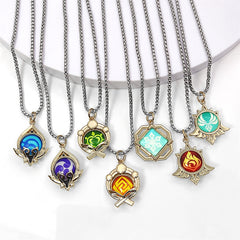 Chic Double sided Vision Elements Cos Necklace