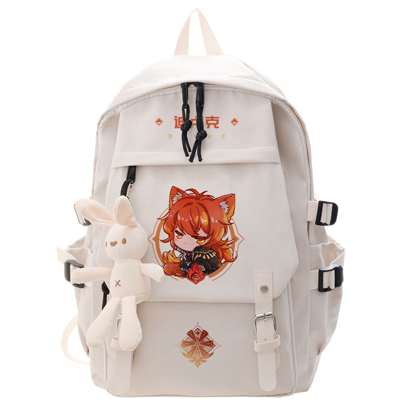 Casual Game Graphic Print Backpack