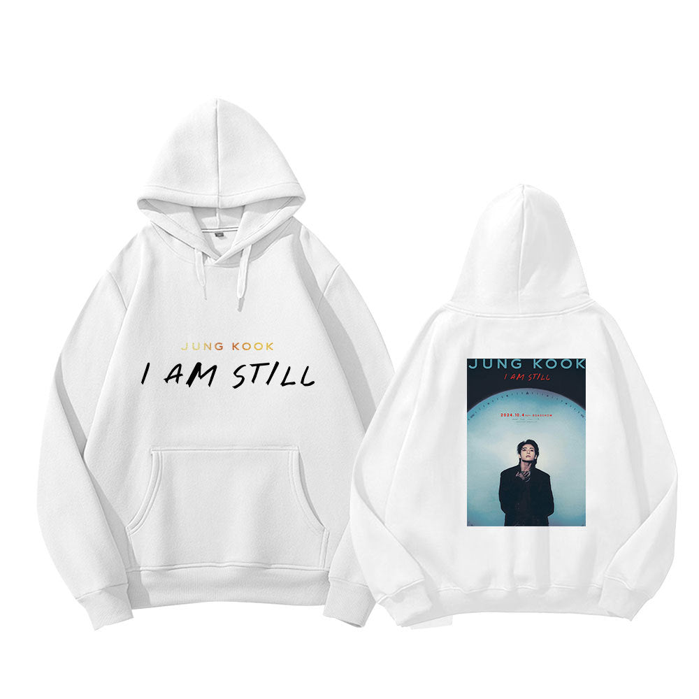 KPOP IAM STILL Logo Printed Hoodie