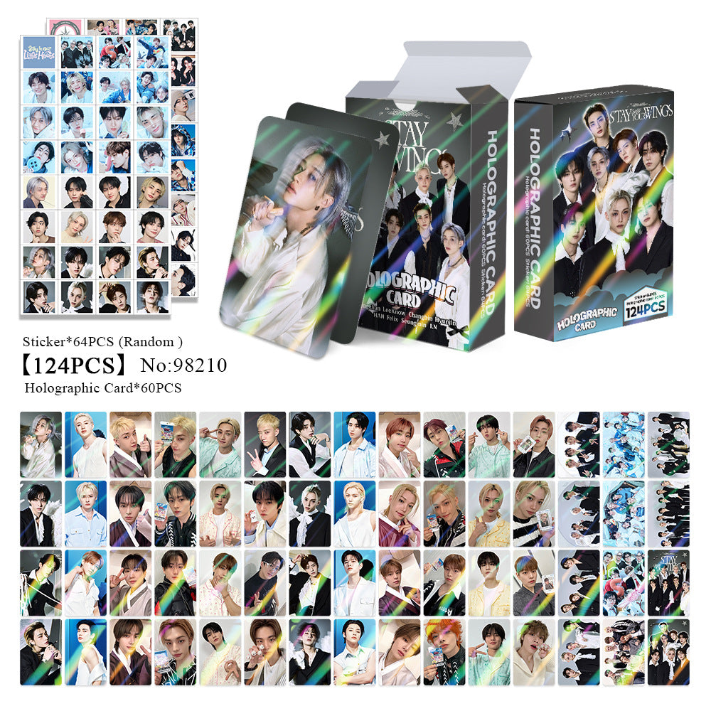 124PCS SKZ Stay With Your Wings Flash Photocard Sticker