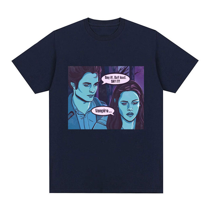 Vintage Vampire Comic Graphic T-Shirt