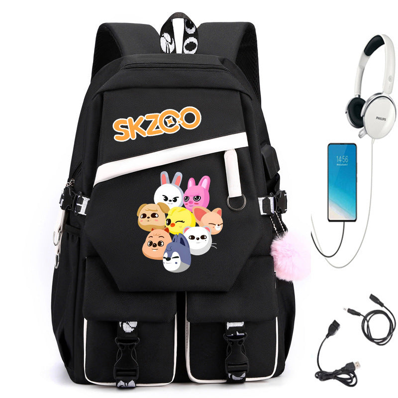 SKZ Pattern Travel Backpack