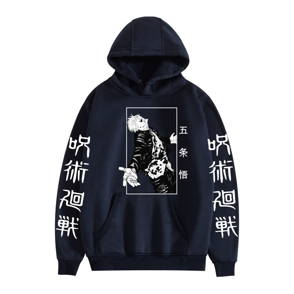 Unisex Anime Print Casual Loose Hoodie