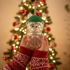 Bearista Glass Straw Cup