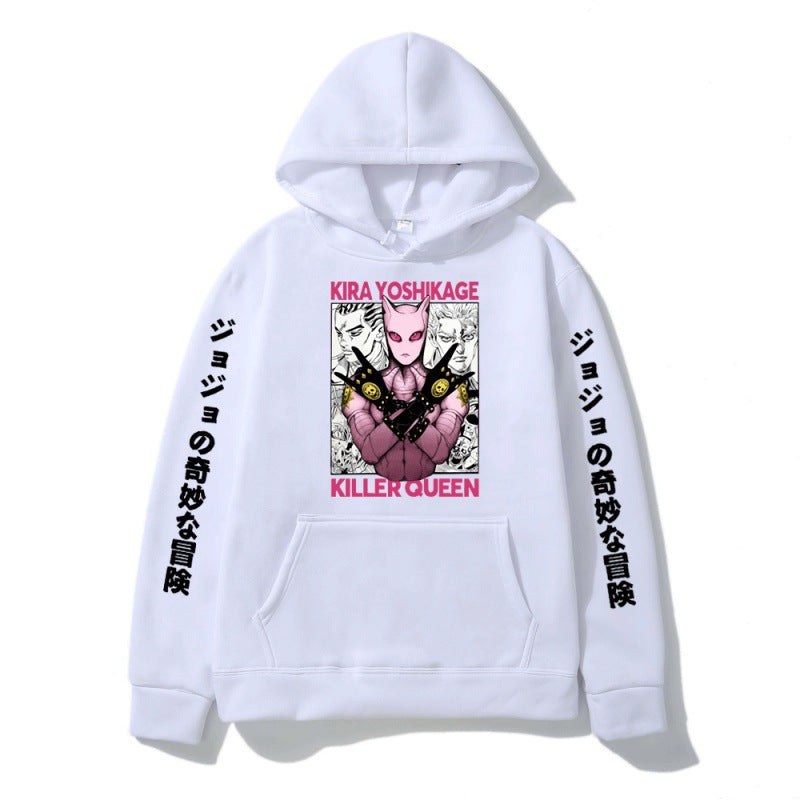 Unisex Jojo Graphic Print Relaxed Anime Hoodie