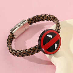 Deadpool Braided Rope Alloy Bracelet