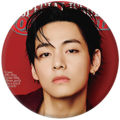 BANGTAN Magazine Tinplate Badge Mirror Keychain