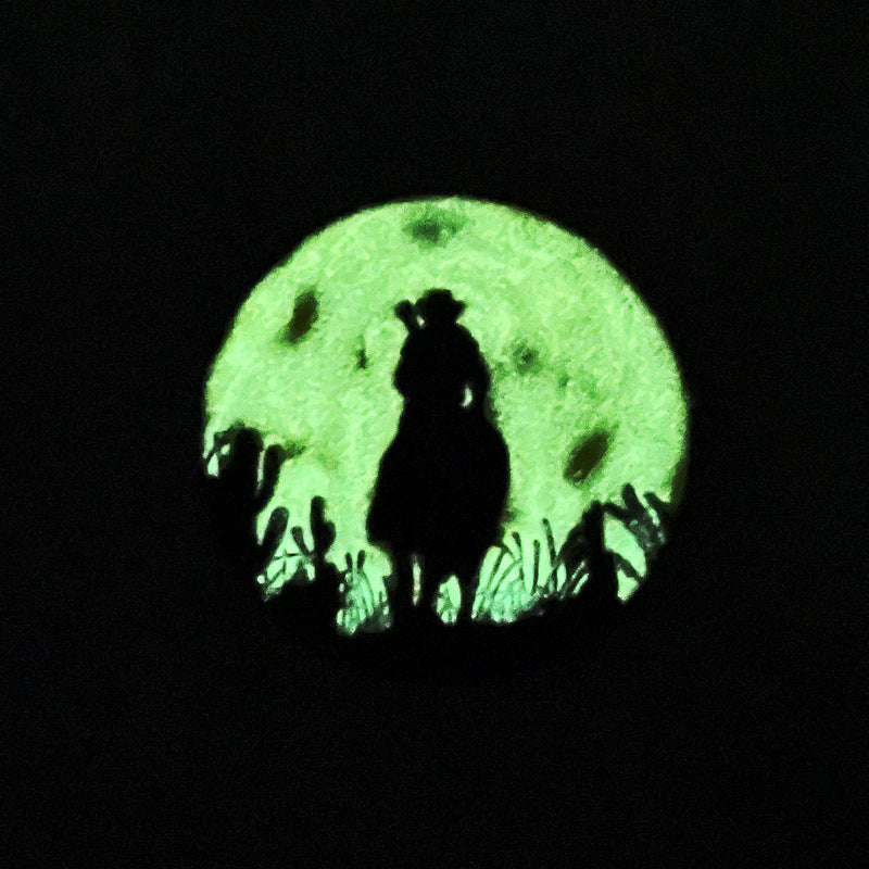 Game Silhouette Luminous Brooch Badge