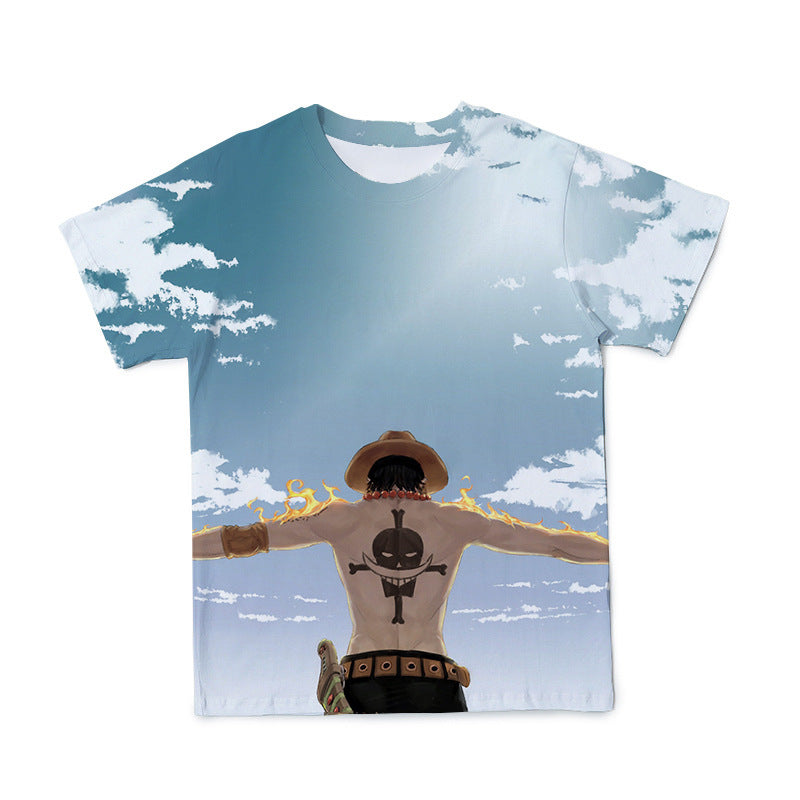 Trendy Luffy Zoro 3D Printed Short-sleeved T-shirt