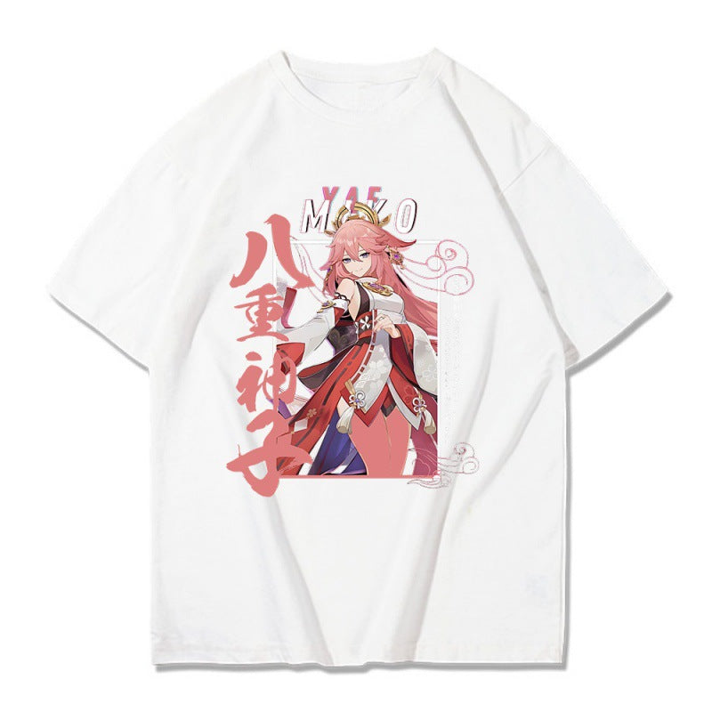 Unisex Game Graphic Cosplay Loose T-shirt
