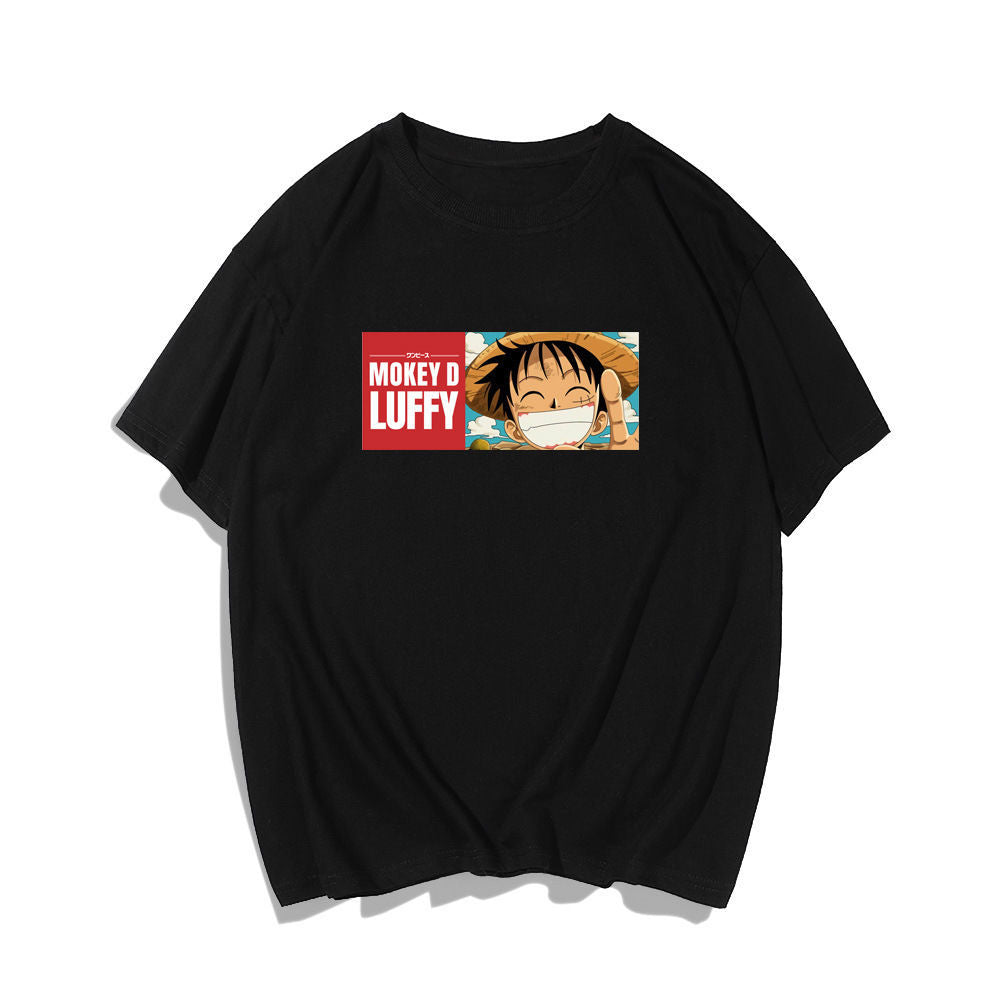 Casual Men's Luffy Print Short Sleeve T-Shirt