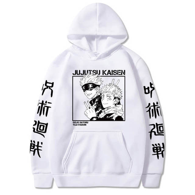 Unisex Anime Graphic Print Loose Hoodie