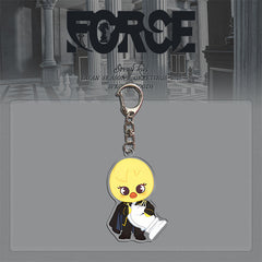 "KARMA" Cartoon Acrylic Keychain Pendant