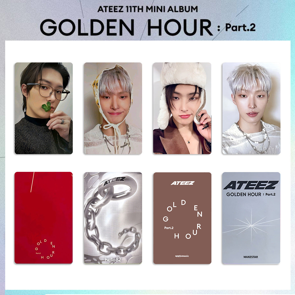 Kpop GOLDEN HOUR PhotoCards