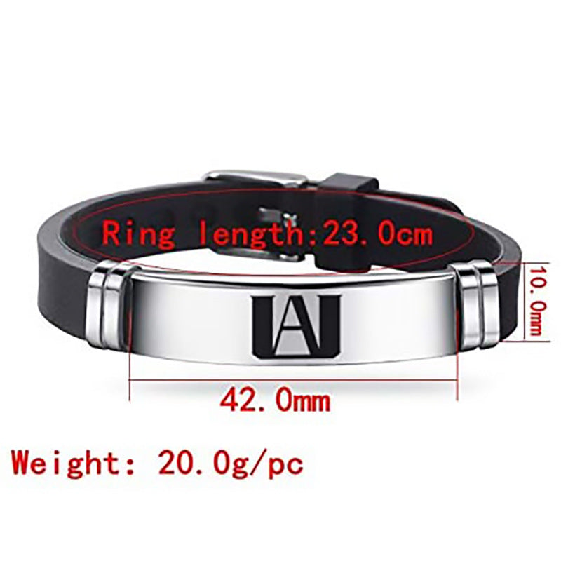 Cool Anime Logo Stainless Steel Bracelet