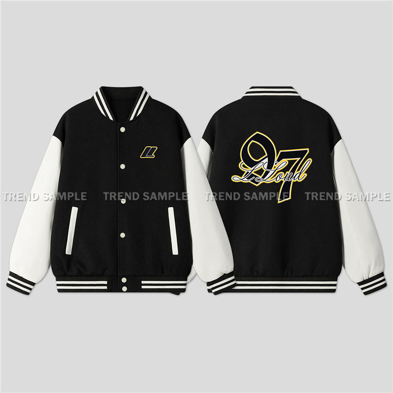 LISA LLOUD Printed Baseball Jacket