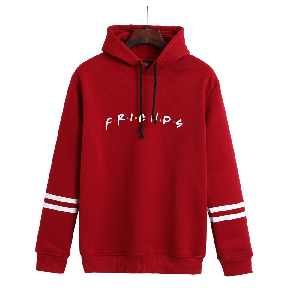 Unisex Casual Friends Print Loose Hoodie