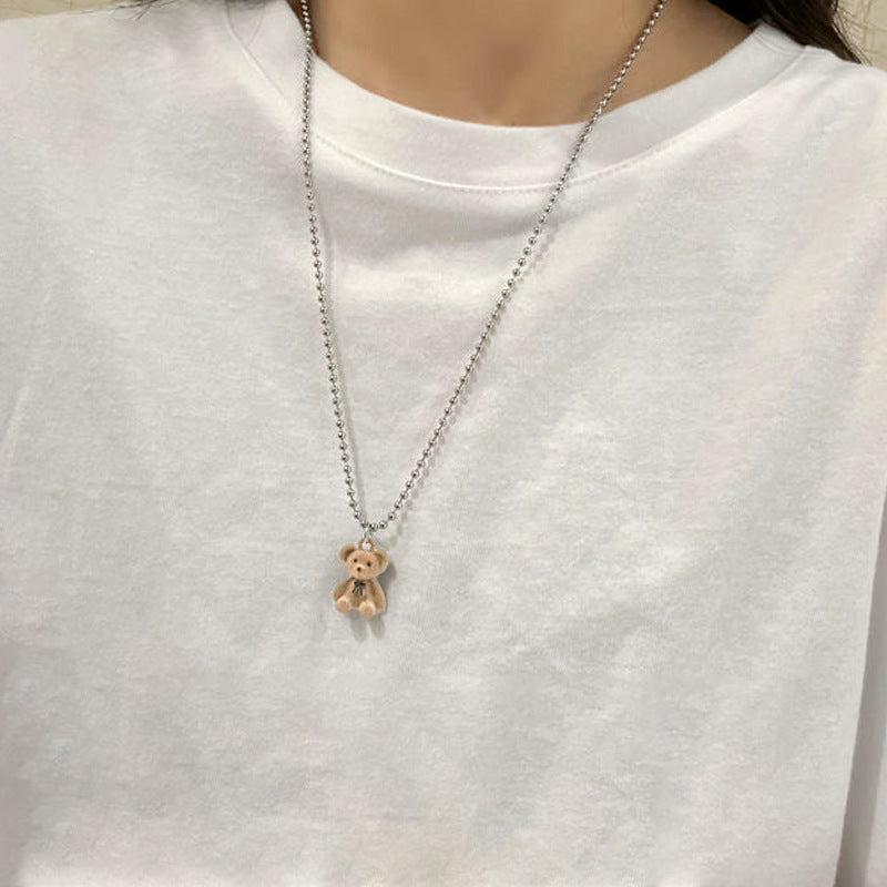 Plush Bear Necklace