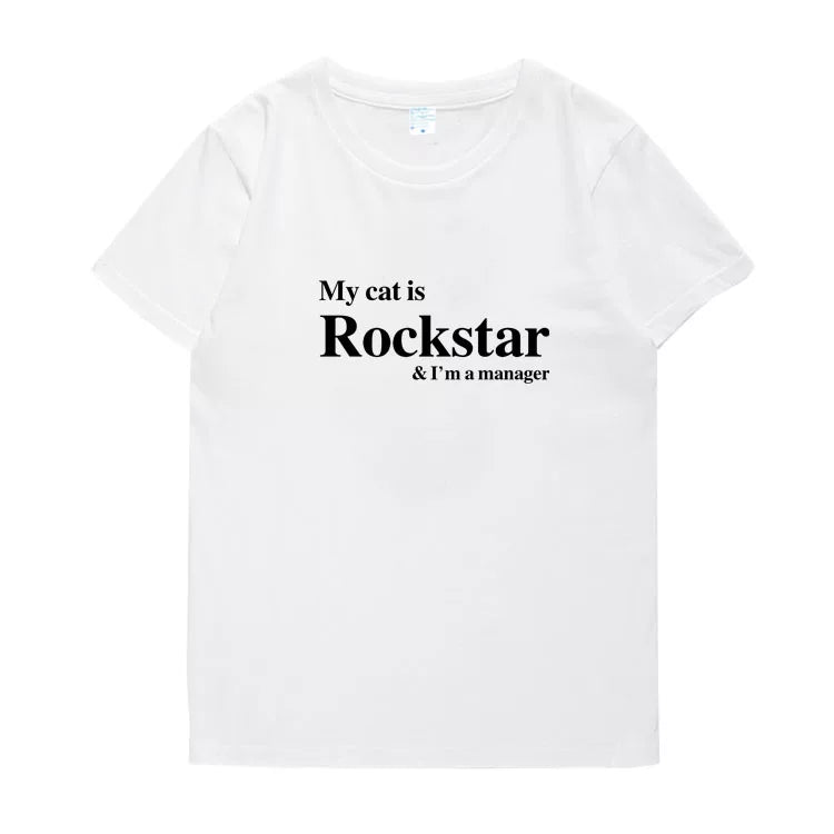 My Cat Is Rockstar Short-sleeved T-shirt
