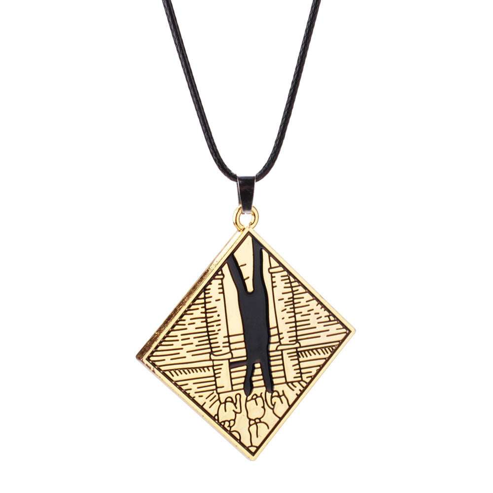 Retro Style Game Symbol Metal Necklace