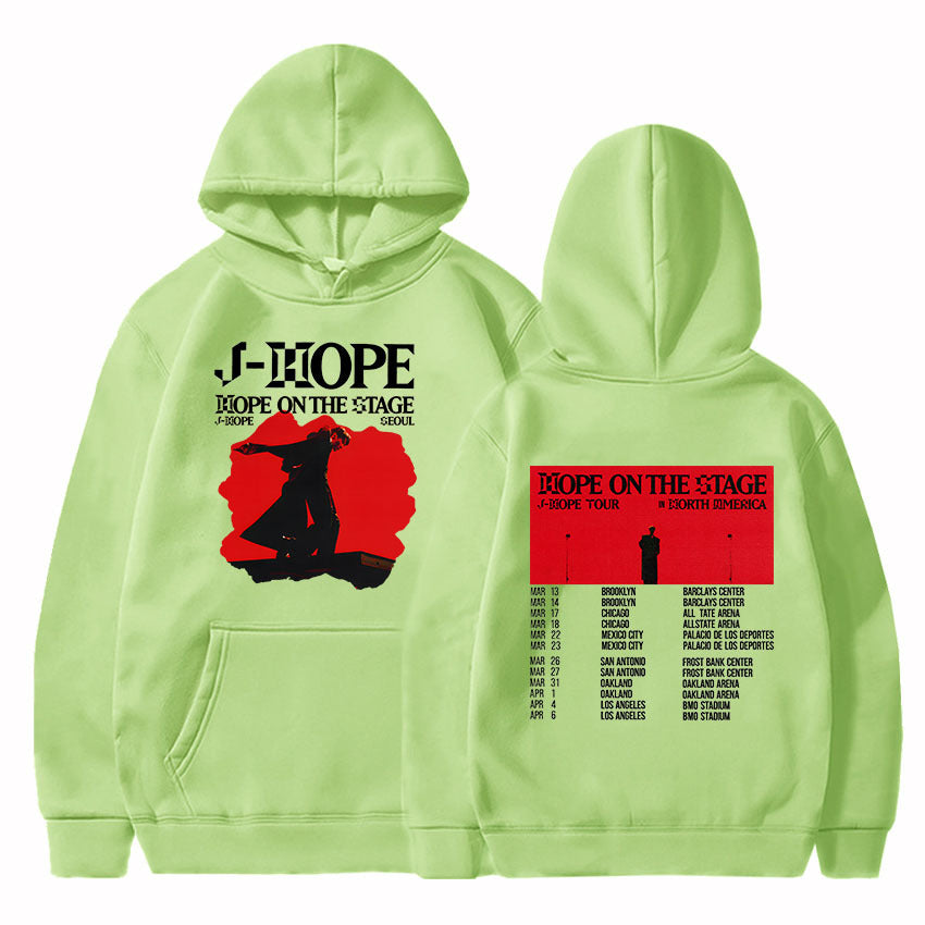 Unisex Kpop J-Hope Print Loose Hoodie