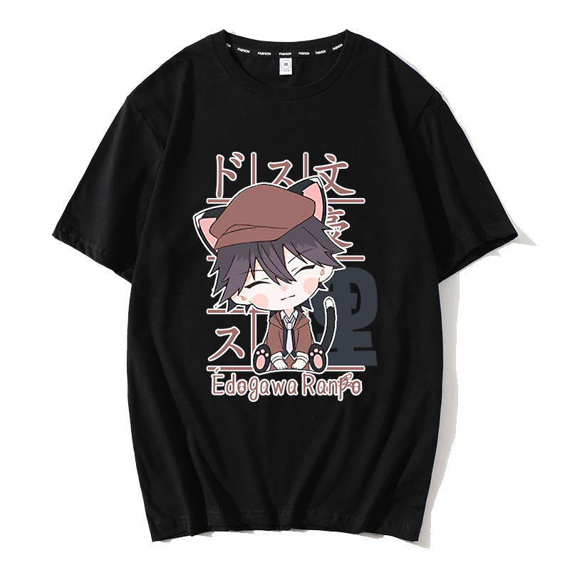 Casual Anime Graphic Short Sleeve T-Shirt
