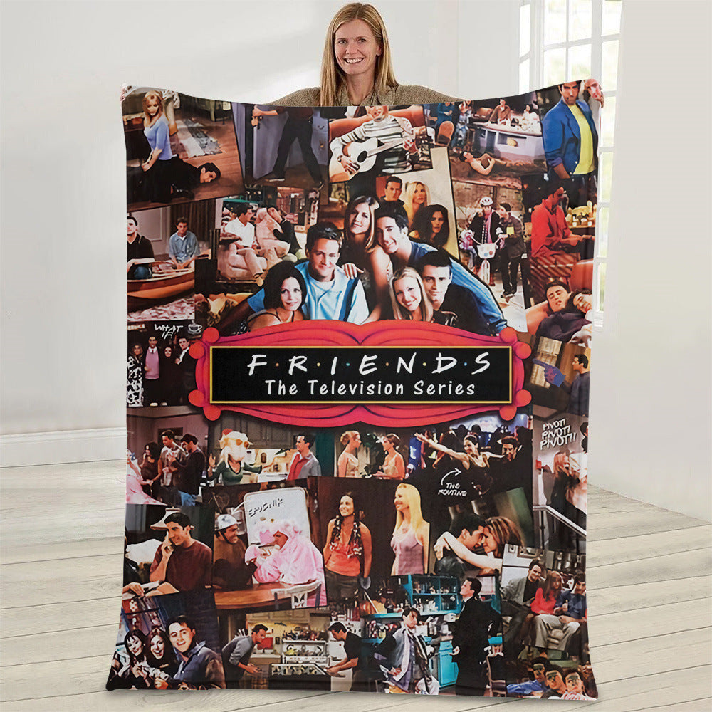 Friends Print Soft Flannel Blanket