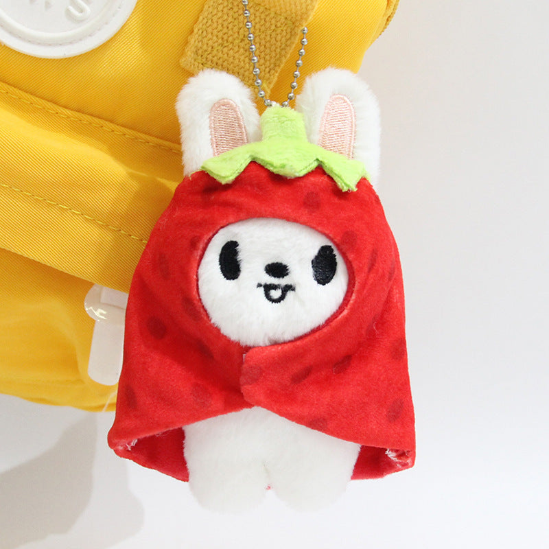 SKZ Strawberry Cloak Plush Doll Pendant