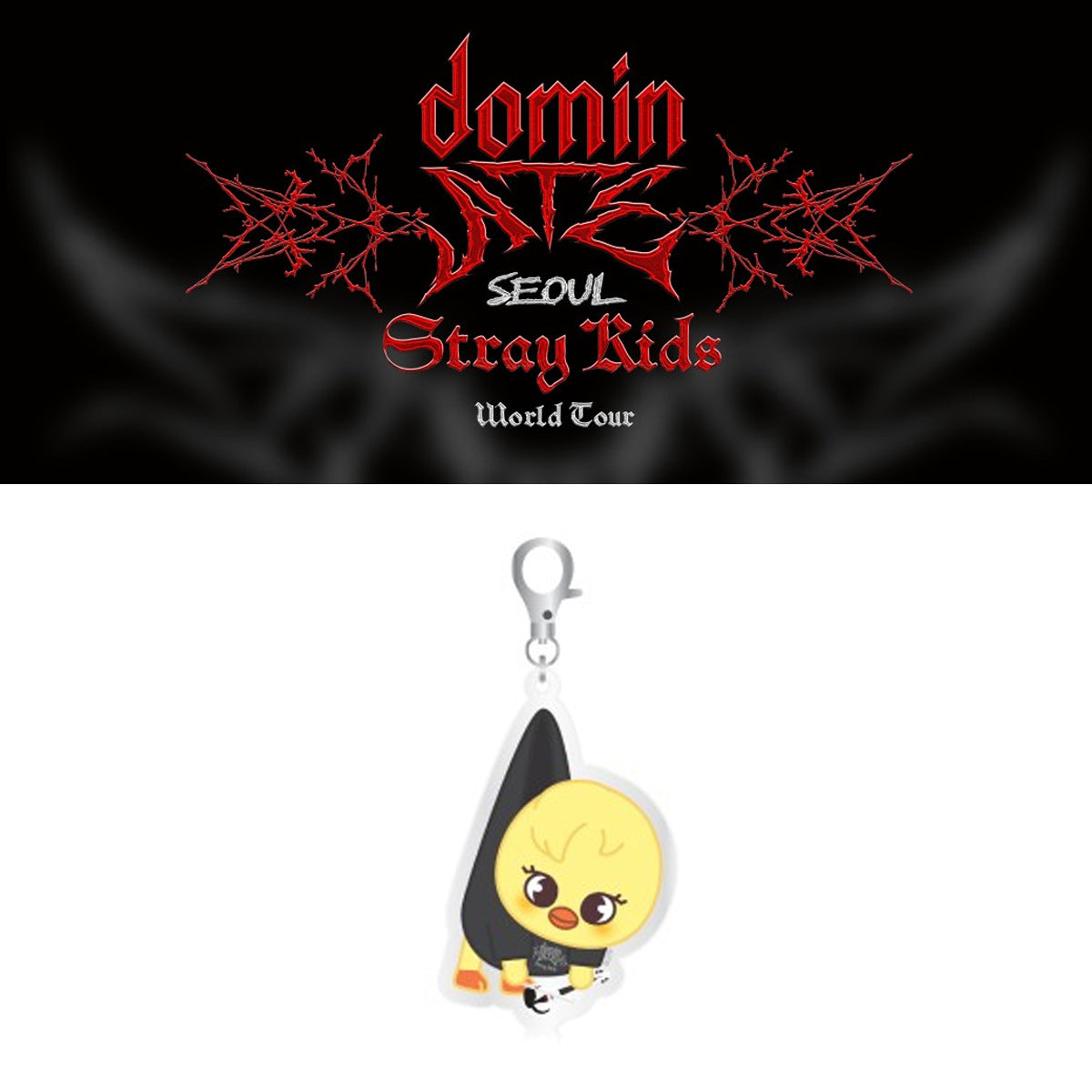 DominATE Cartoon Acrylic Keychain