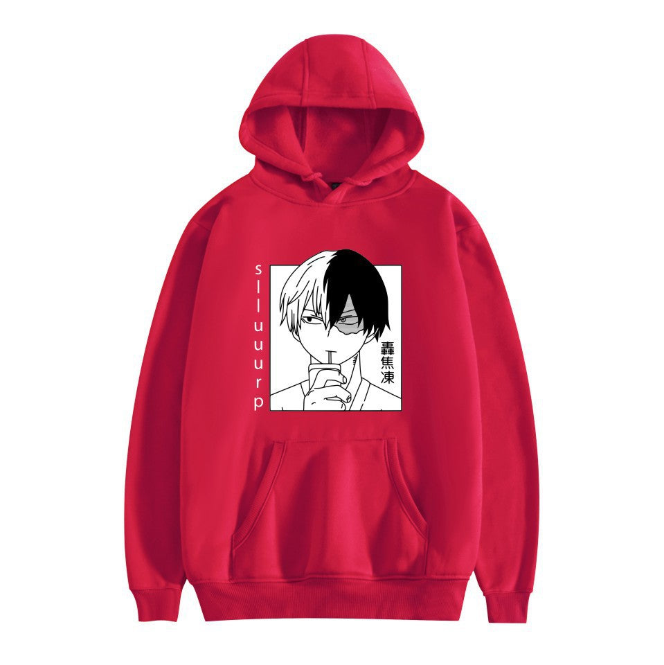 Men's and Women's Anime Graphic Print Hoodie Top