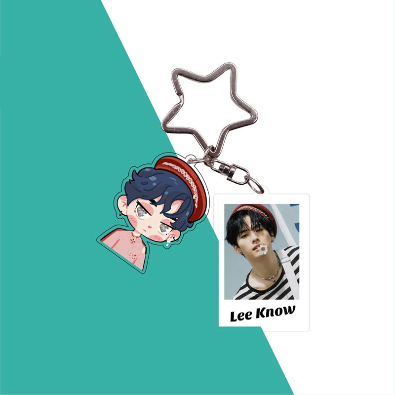 Cute Kpop Photo Keychain