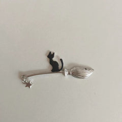 Wizard Cat Pendant Halloween Necklace
