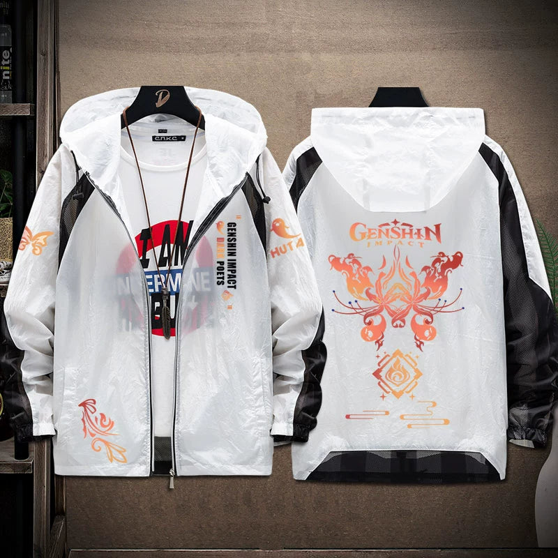 Trendy Game Sunscreen Thin Zipper Jacket