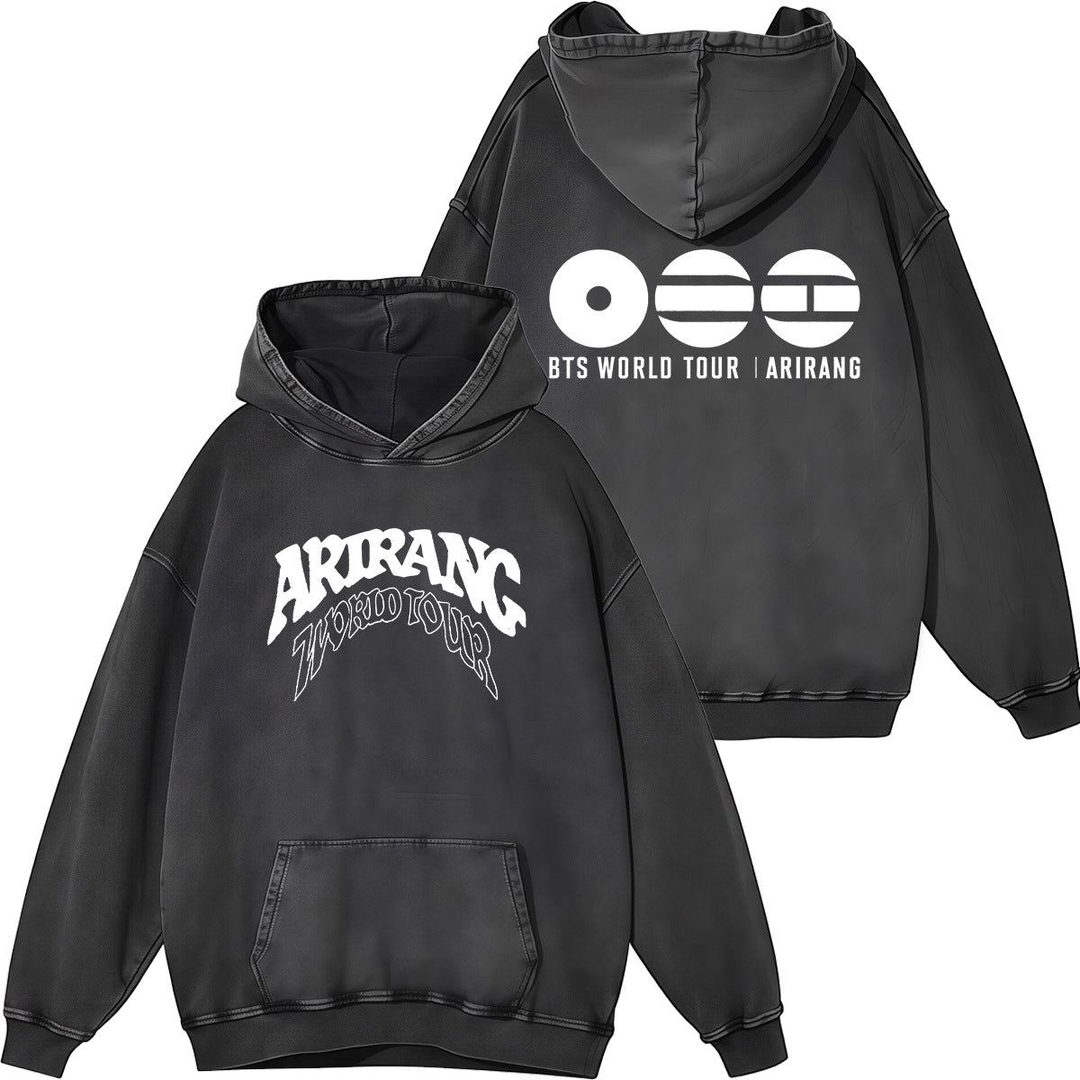 Vintage ARIRANG Tour Print Cotton Washed Hoodie